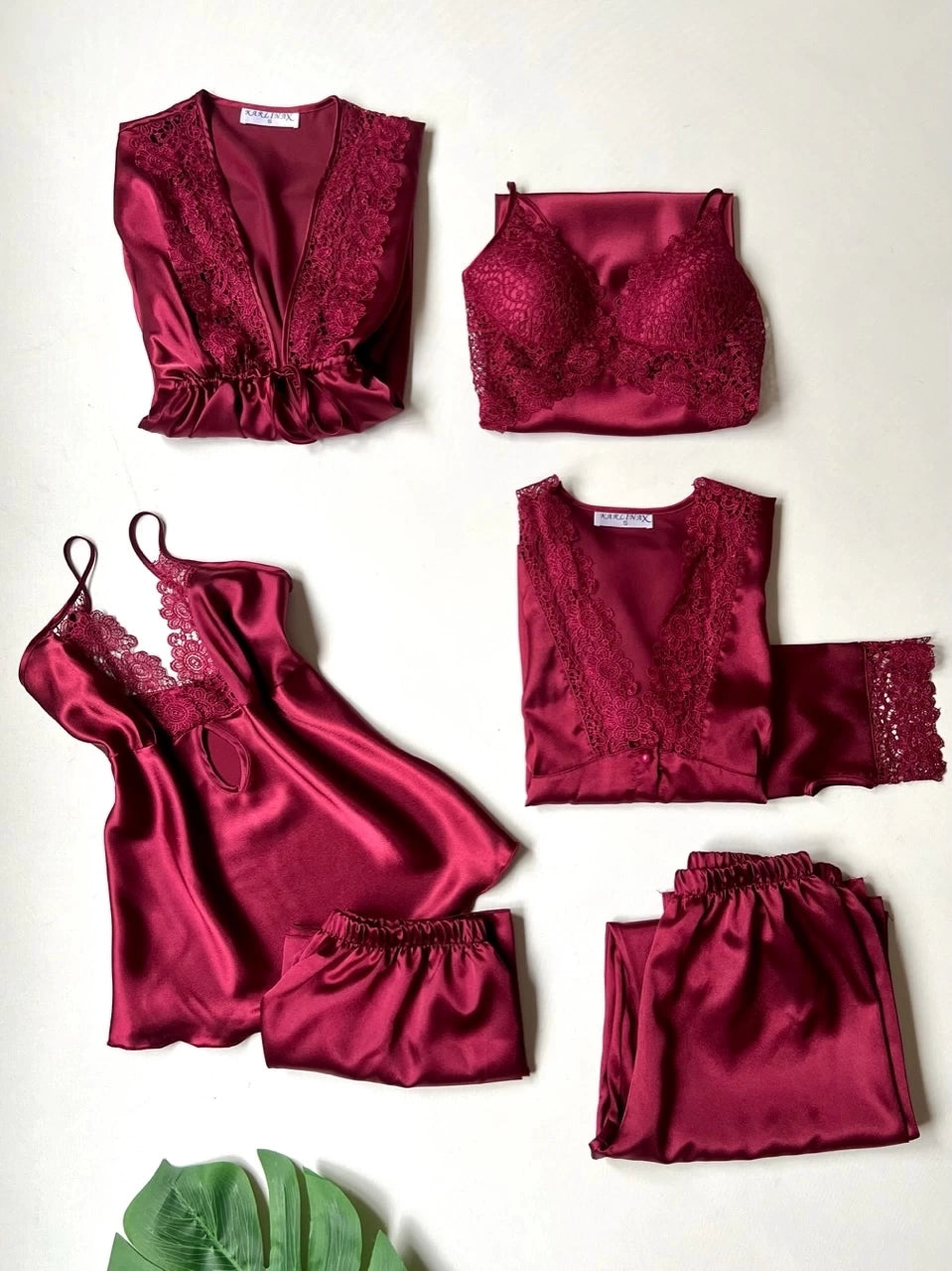 6-Piece Silk Nightwear