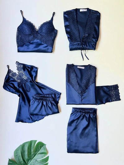 6-Piece Silk Nightwear