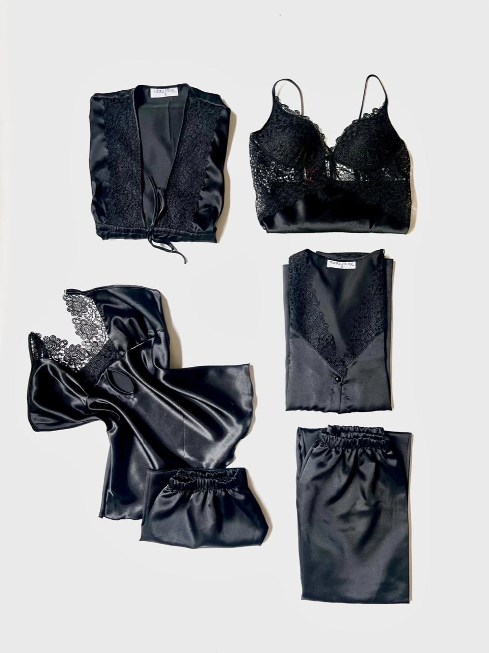 6-Piece Silk Nightwear